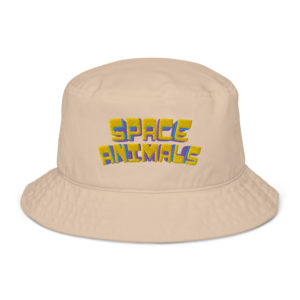 SPACE ANIMALS Organic bucket hat