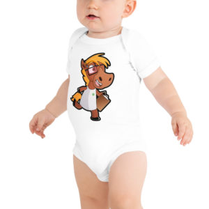 HORSE Baby short sleeve one piece