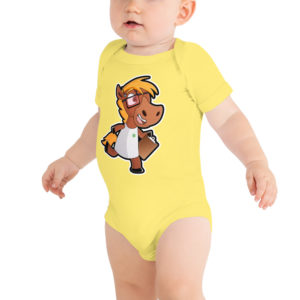 HORSE Baby short sleeve one piece