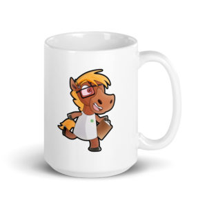 SA HORSE White glossy mug